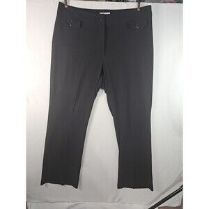 Vintage Worthington Black Stretch Flare Leg Dress Pants Size 16